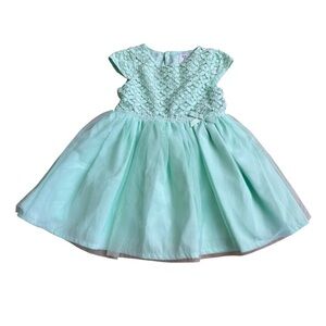 Just One You Carter’s Mint Green Dress Lace Party Baby Girls 12M